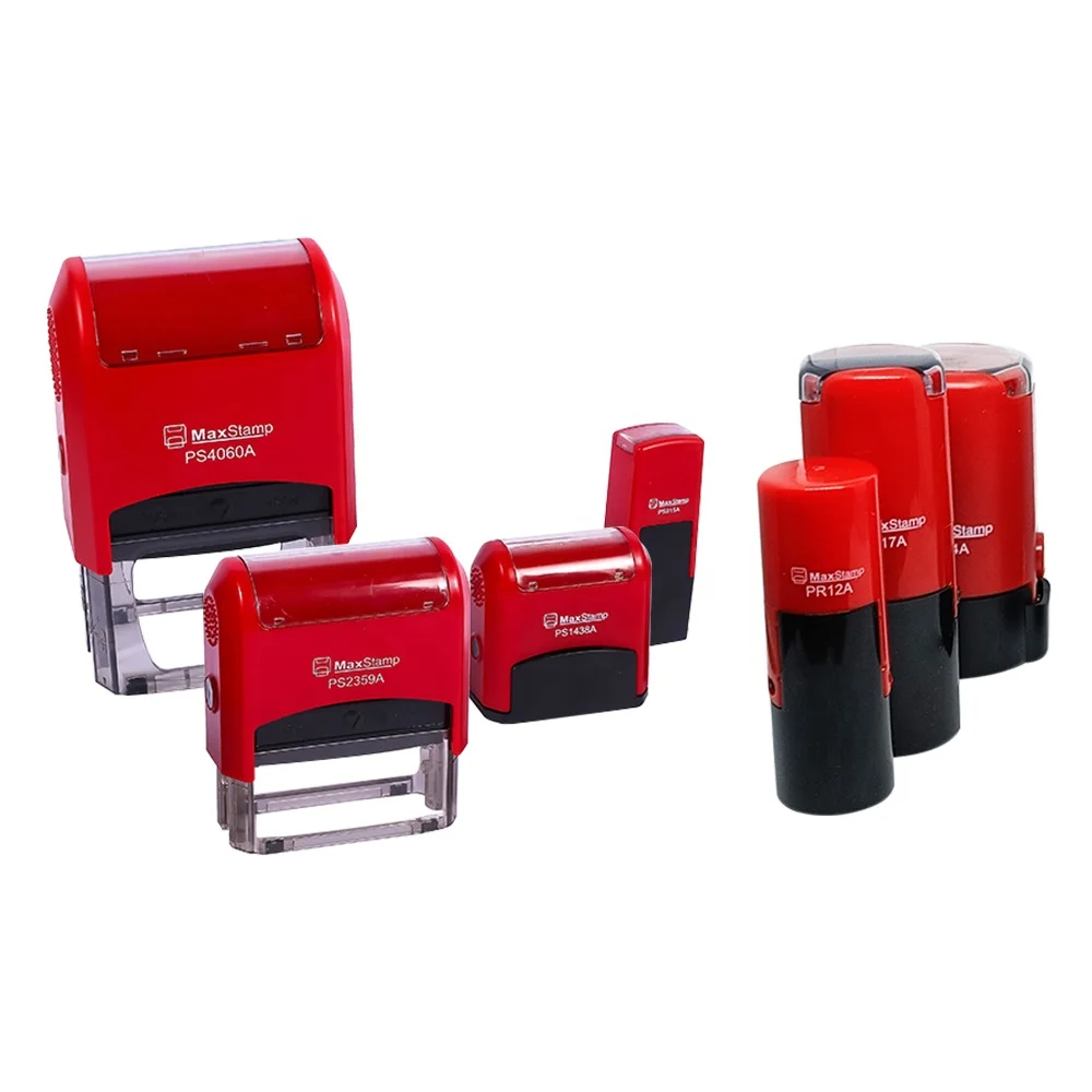 Полноразмерные офисные штампы индивидуальные самоокрашенные пустой материал Круглый квадратный Овальный прямоугольник