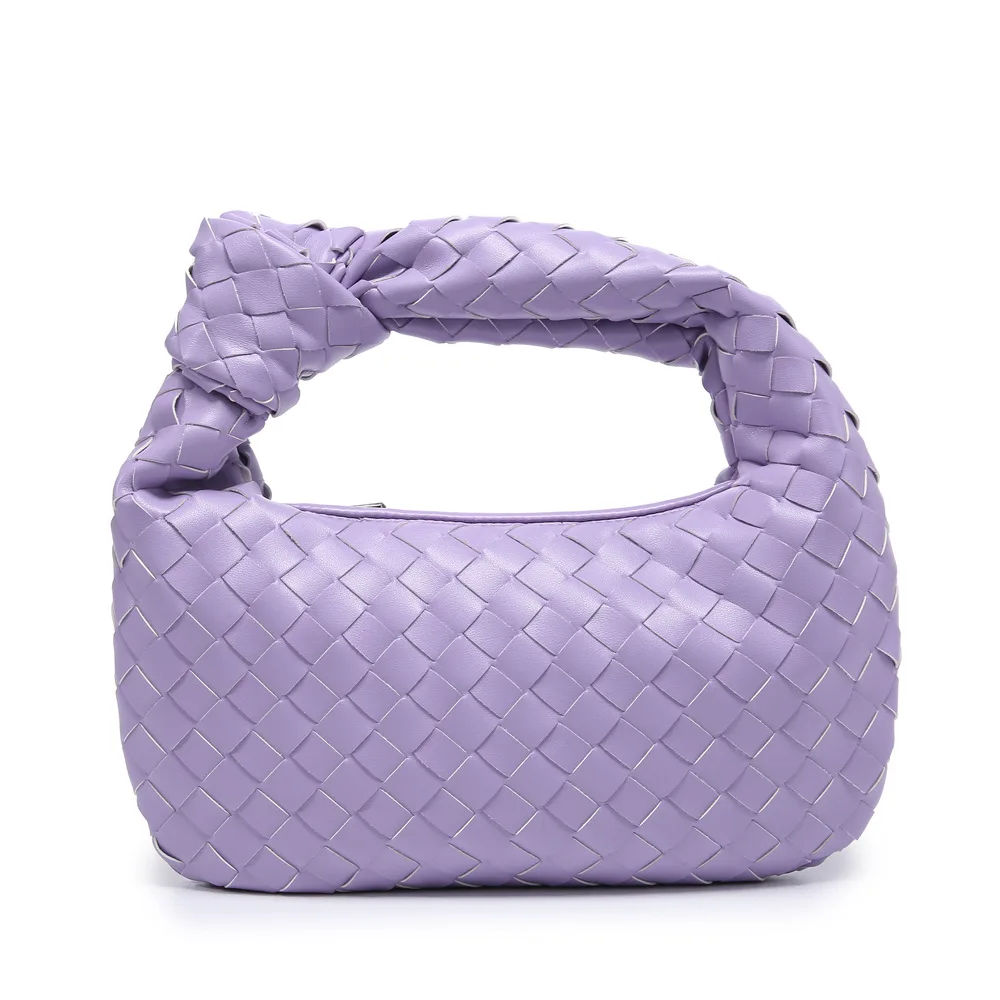 Women Handbag 2022 Summer Leather Shoulder Retro Woven Handmade Hobo Clutch Bag Fashion Mini Retro Bag Tote Boho bag