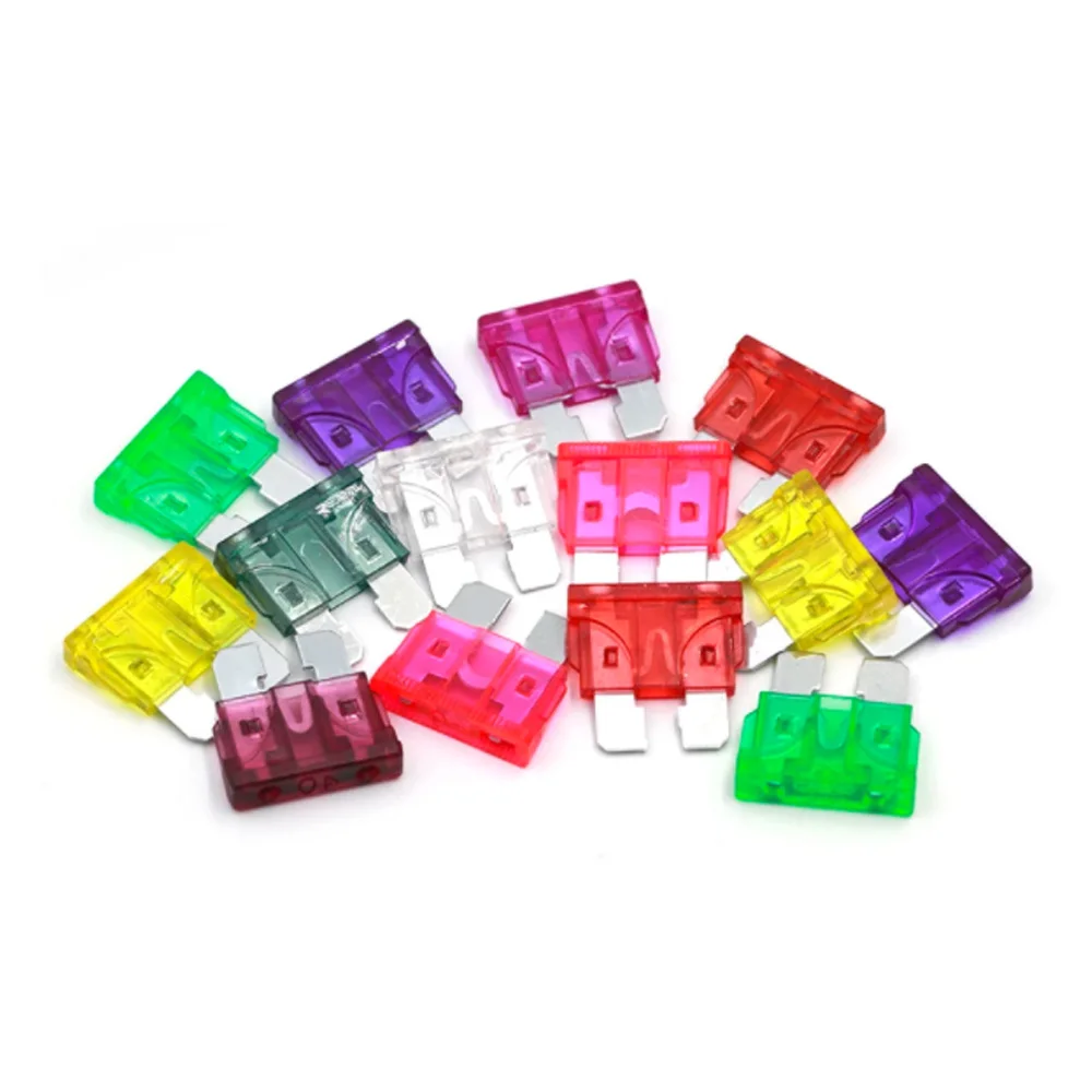 Blade Car Fuse 5A 10A 15A 20A 25A 30A 35A 40A Various Standard Miniature Cars Truck Blade Car Replacement Miniature Fuses