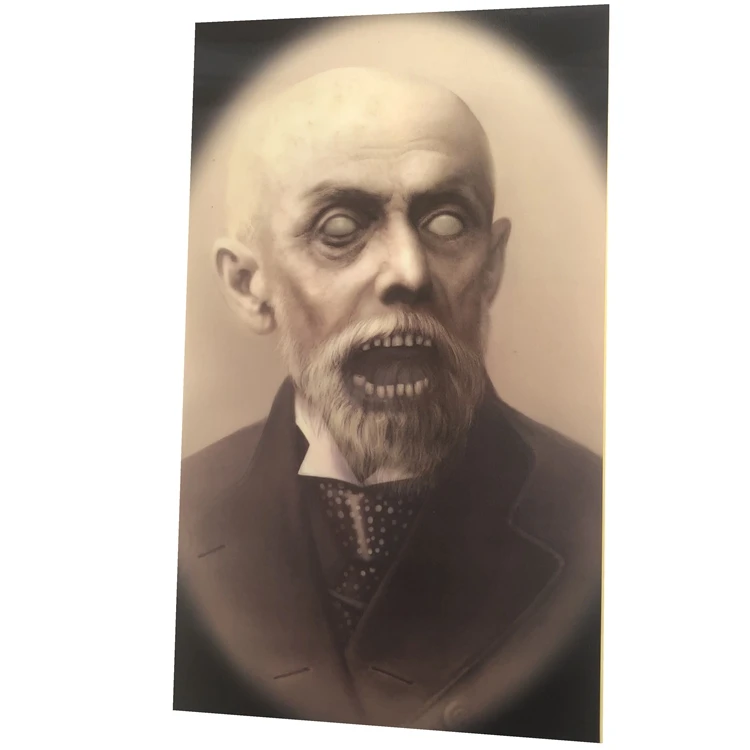 Horrible helloween face image change lenticular poster lenticular photocard