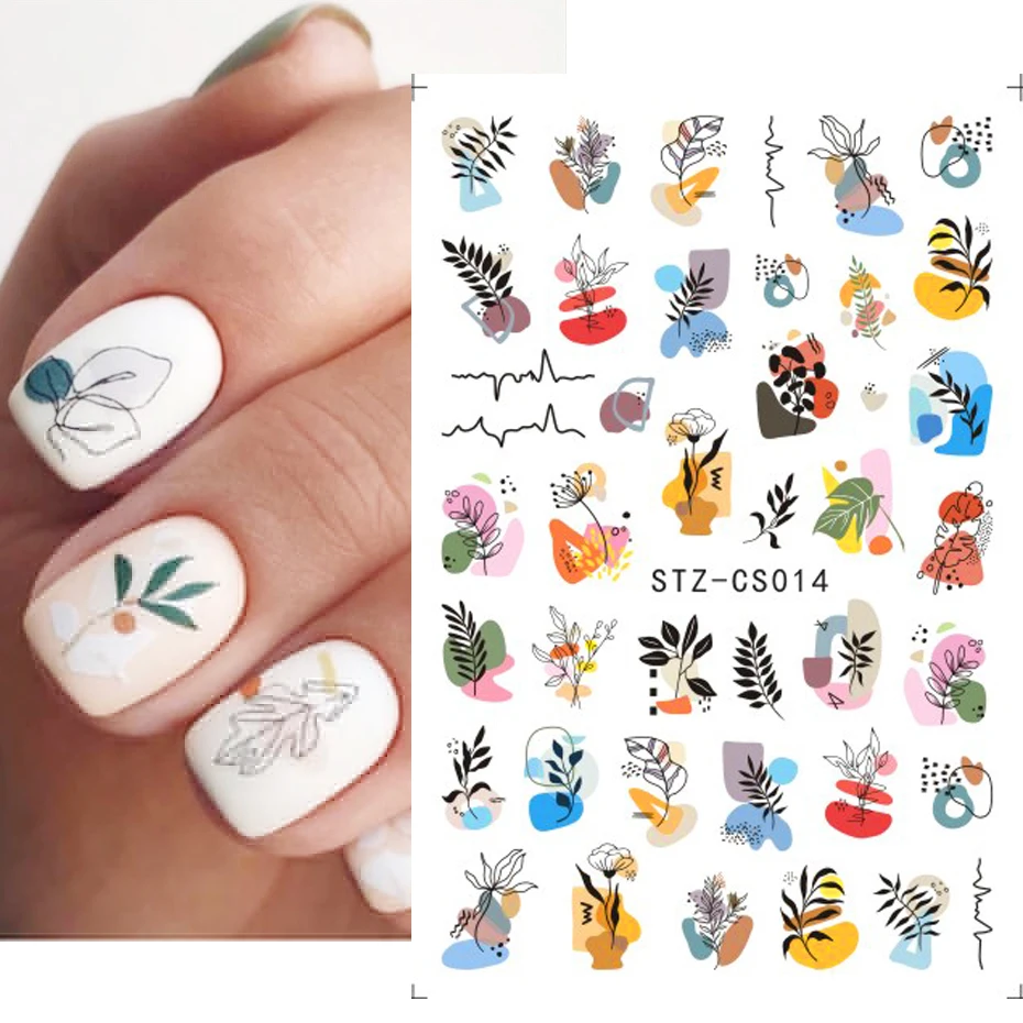 STZCS 3D Wholesale DIY Nails Art Stickers  Wraps Foil manicure