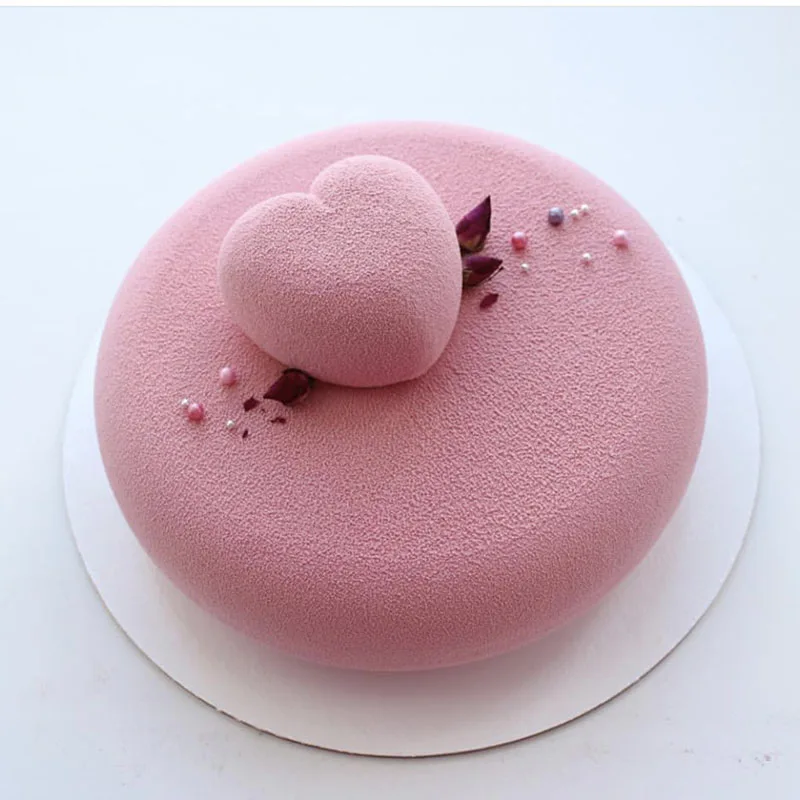 
Food Grade Silicone Bakeware Non-stick Mould Handmade Soap Mould Round Chocolate Mousse Cake Fudge Mould 