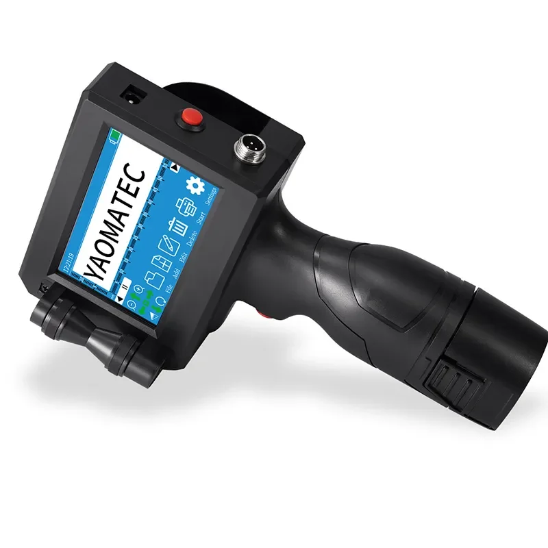 YAOMETEC 12.7mm Plastic Bag Label Date Printer Serial Number Batch Inkjet Printing Machine