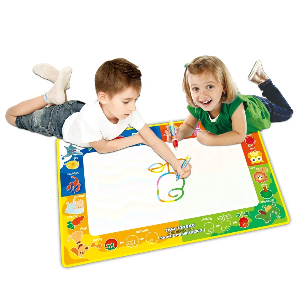 
Children Gift Cognitive Learning Drawing Carpet Doodle Water Learning Mat Educational Toy Painting Enlightenment Magic Carpet 