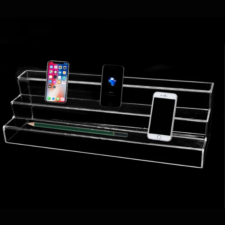 Акриловый Стеллаж с лестницей, акриловый стеллаж для маникюра, стеллаж для хранения губной помады, стеллаж для косметики