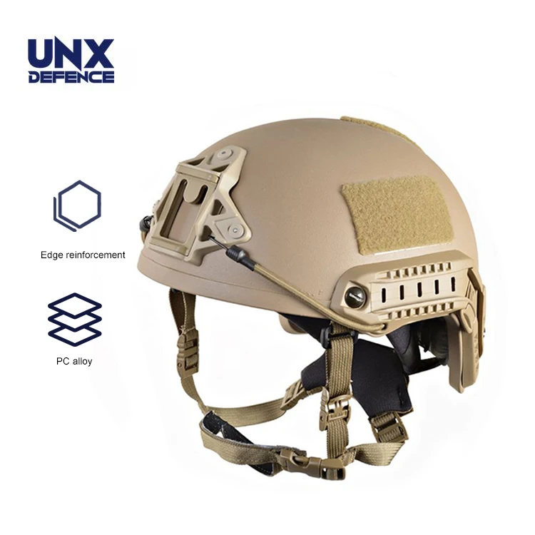 Nij Iiia Level Spua Coating Ballistic Bulletproof Function Ballistic Helmet With Attachments