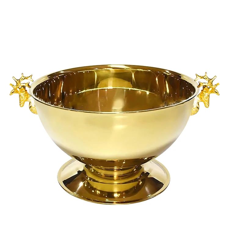 Large Beverage Tub Ice Bucket Stainless Steel Party Drink Chiller Champagne Wine Beer Metal Beverage Tubs Buckets