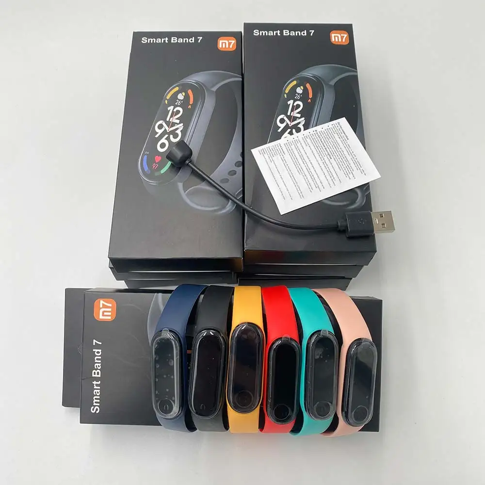2022 Sport Bracelet M7 Fitpro app Fitness with Mars dial Heart Rate Monitor M7 Band Mi Band 5 6 Smart Band M7 smartband