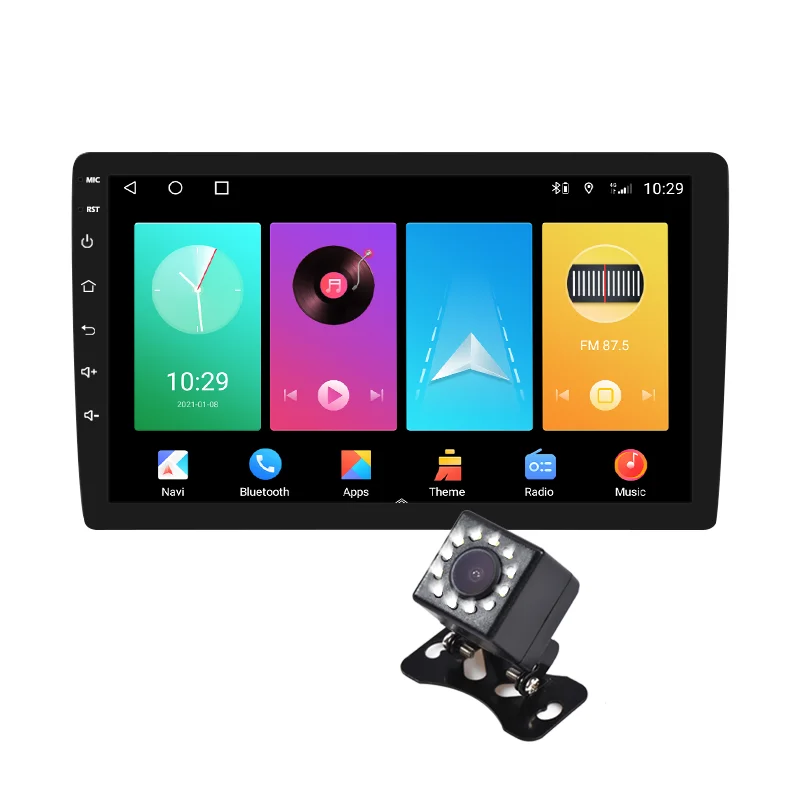TOPWAY TS10 Универсальный 7/9/10 дюймов qled автомобильный экран android 12 Автомагнитола с 8 ГБ ram128gb rom