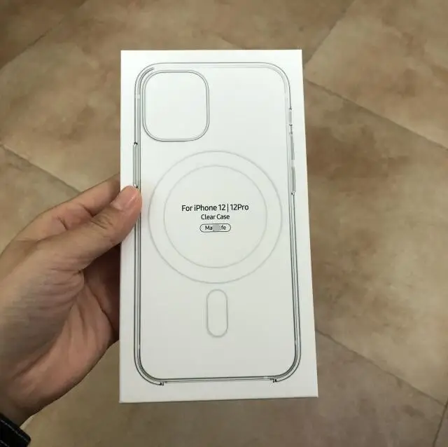  Прозрачный чехол из ТПУ и поликарбоната для сотового телефона магнитный iPhone 12/ 12 Pro/12 Pro Max