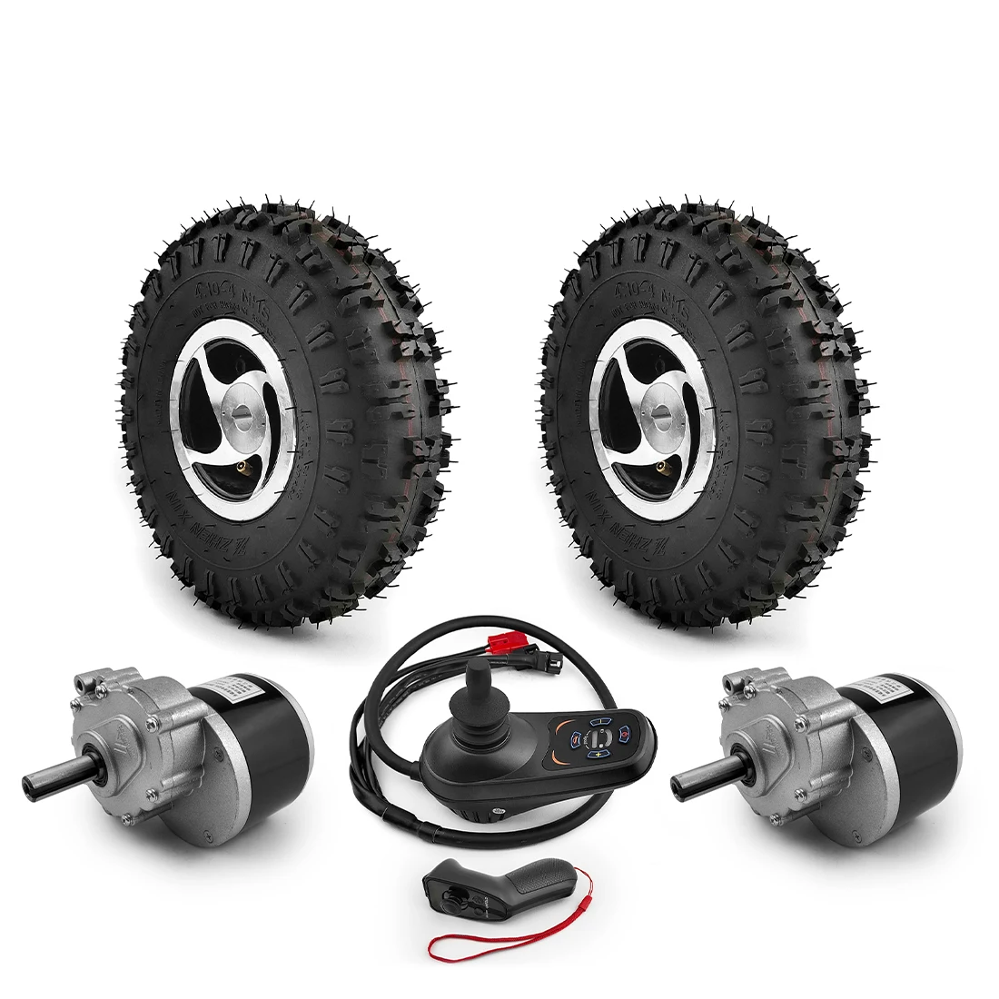 10 Inch Wheel 24V 500W Dual Brushed Gear Motor Kit For Electric Golf Carry Garden lawn mower Tool Cart