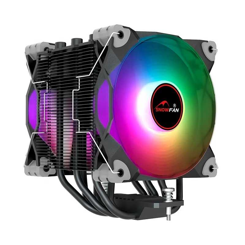 Premium CPU Cooler 120mm RGB fans Cooling Cooler Silent Computer PC Gaming case 6 heatpipes Cpu Air Cooler For I7 Intel RGB AMD