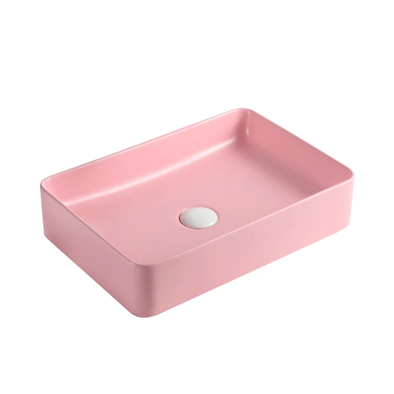 colorful  bathroom sink matt color art basin  price matte black basin pink color wash basin