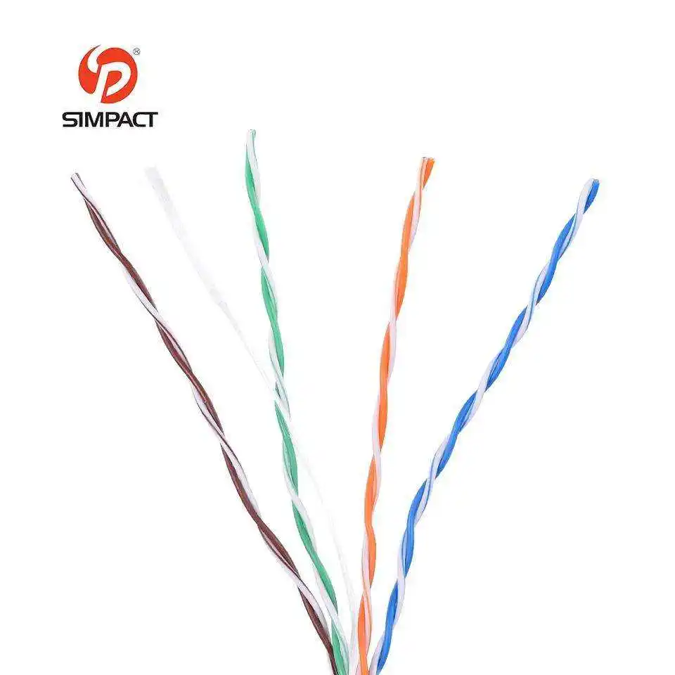 Factory Supply High Quality Pvc/Pe/Lszh/Cmp/Cmr Jacket 1000Ft 4Pr 24Awg Cable Utp Cat 5E Outdoor Copper