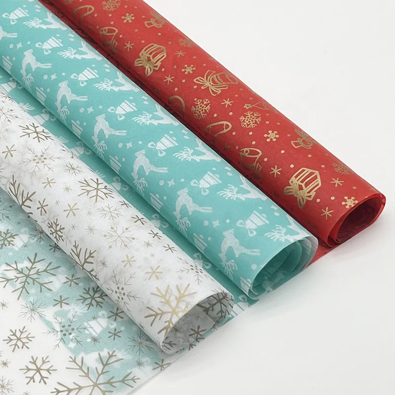 Custom Printed Logo Happy Birthday Christmas Wrapping Paper For Gifts Waterproof Floral Wrapping Paper