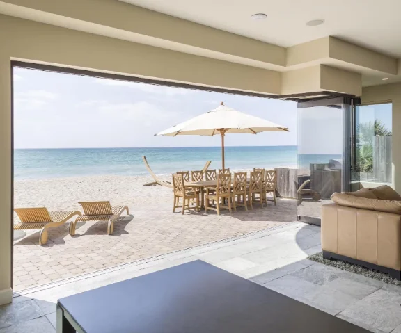 Frameless Sliding Door System 1 Set Folding Screen Aluminum Tempered Bifold Glass Laminated Glass Foldable Modern Nylon 3 Years