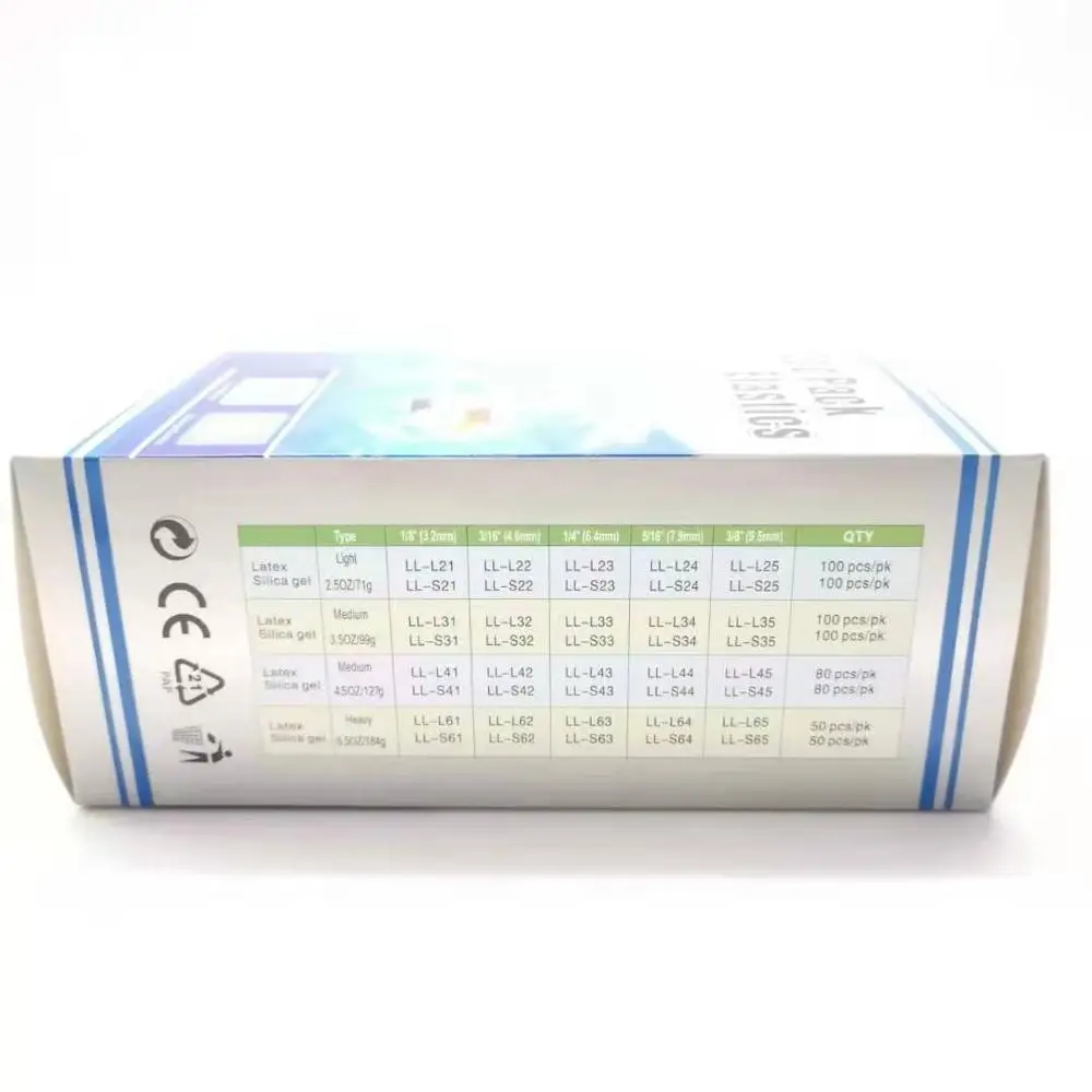 
Factory High Quality CE ISO Customized Elastomerics Ligature Ties Dental Ortho Elastic Rubber Bands 