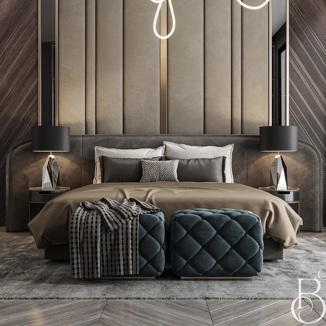 2024 Modern Holiday Inn Hotel Bedroom Furniture With Wooden Hotel Furniture