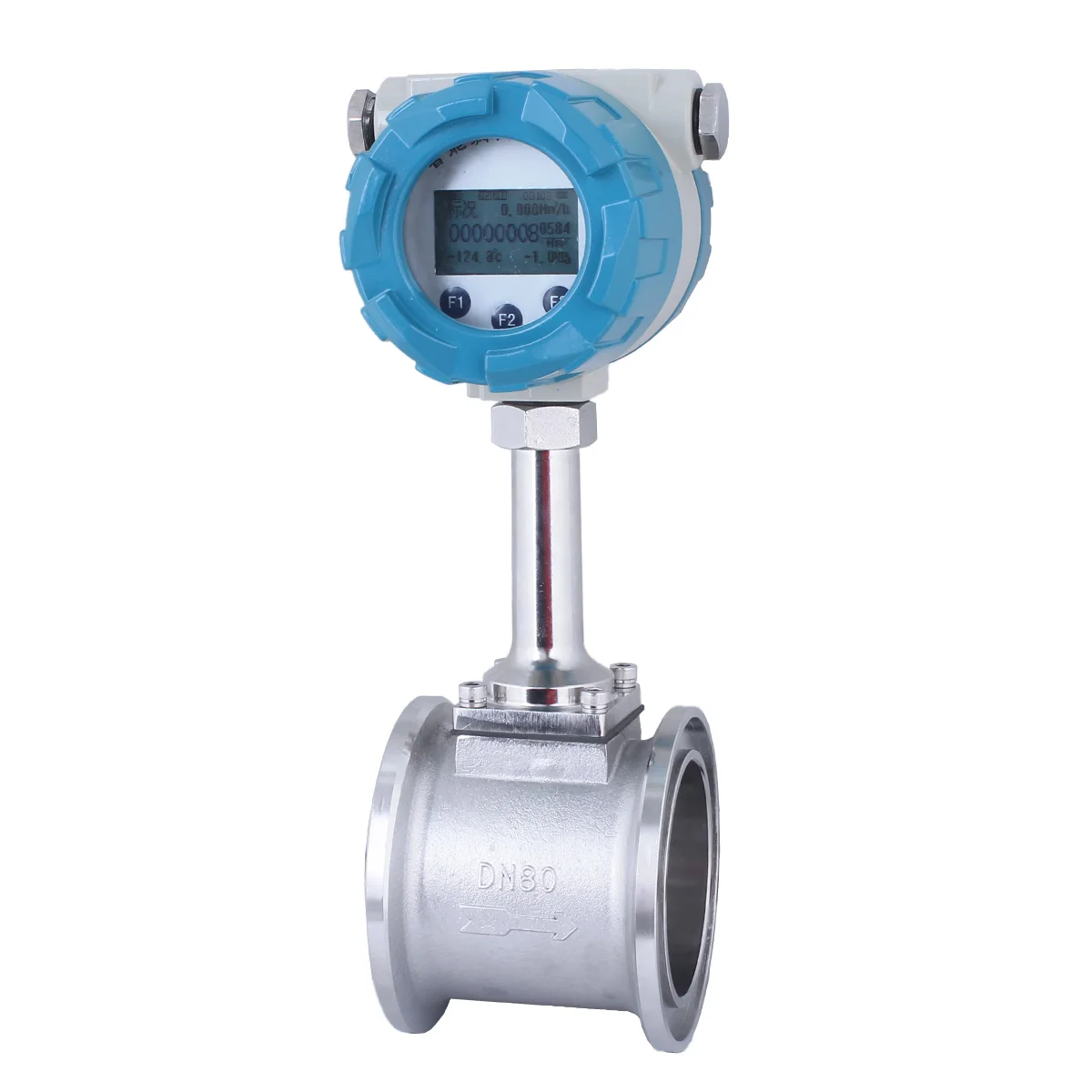 Flange Connection Vortex Steam Flow Meter Melbourne R&D made in China vortex-flanged DN80 70-700m3/h