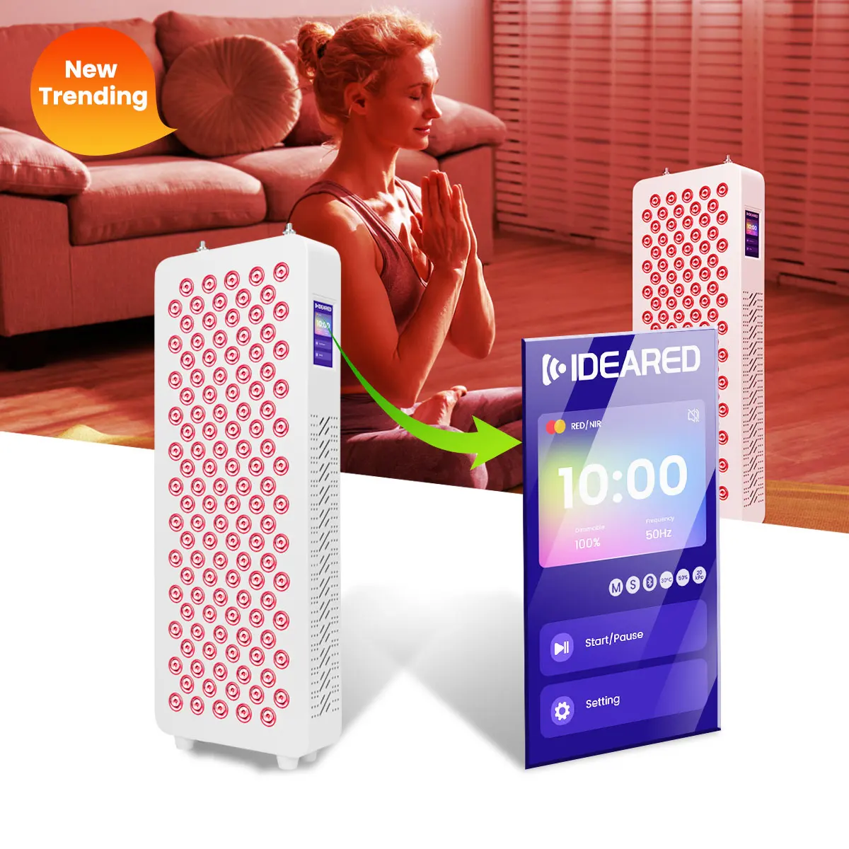 Hotsale IDEATHERAPY Red Light Therapy Bulbs 660nm 850nm Panel Full Body for Medical Clinic