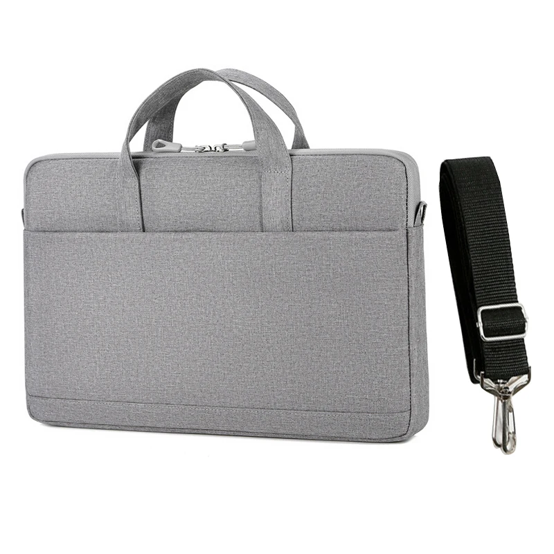 Business Large Capacity Computer Bag 15.6 Inch 14 Inch Laptop Case Portable Laptop Gray Tote Laptop Bag