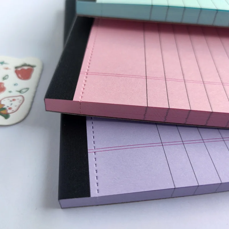 Custom Notepad with logo A5 A6 Kids Stationary Notepad Set Perforated Writing Pad College Ruled Notepads