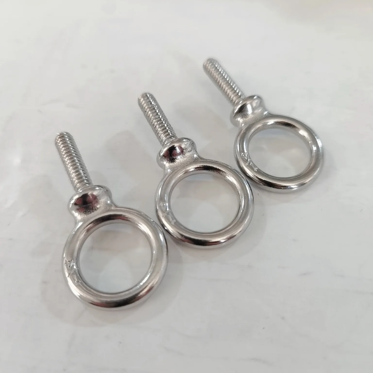 Lifting Shoulder Eye Bolts Screw 304 Stainless Steel Heavy Duty Lifting Ring Threaded with Washers and Nuts for Indoor Outdoor