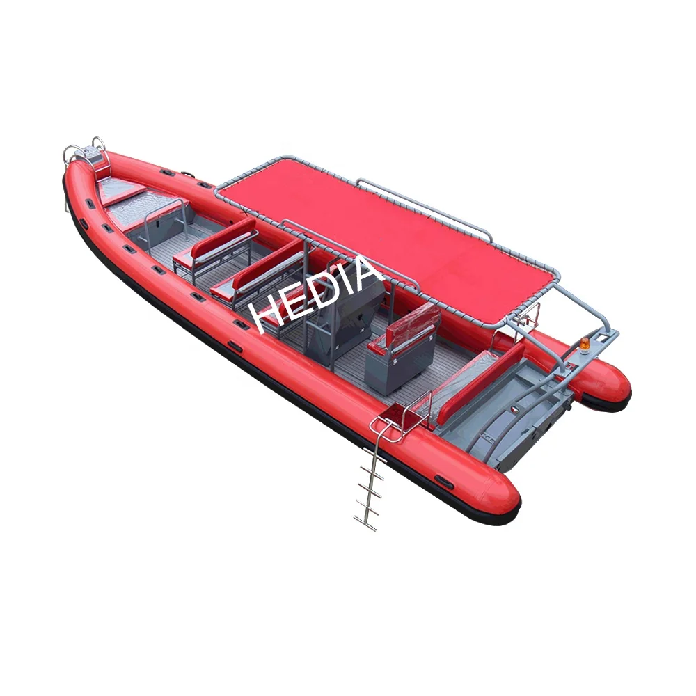 Супер глубокая v-образная алюминиевая жесткая надувная лодка RIB Dinghy мощный патруль 830 с резервуаром для подводного плавания