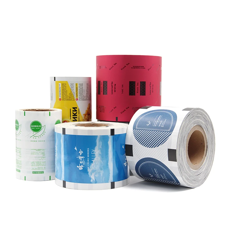 Custom Printed Food Grade Packaging Material Metalized PET Film Roll for Sachet Instant Coffee