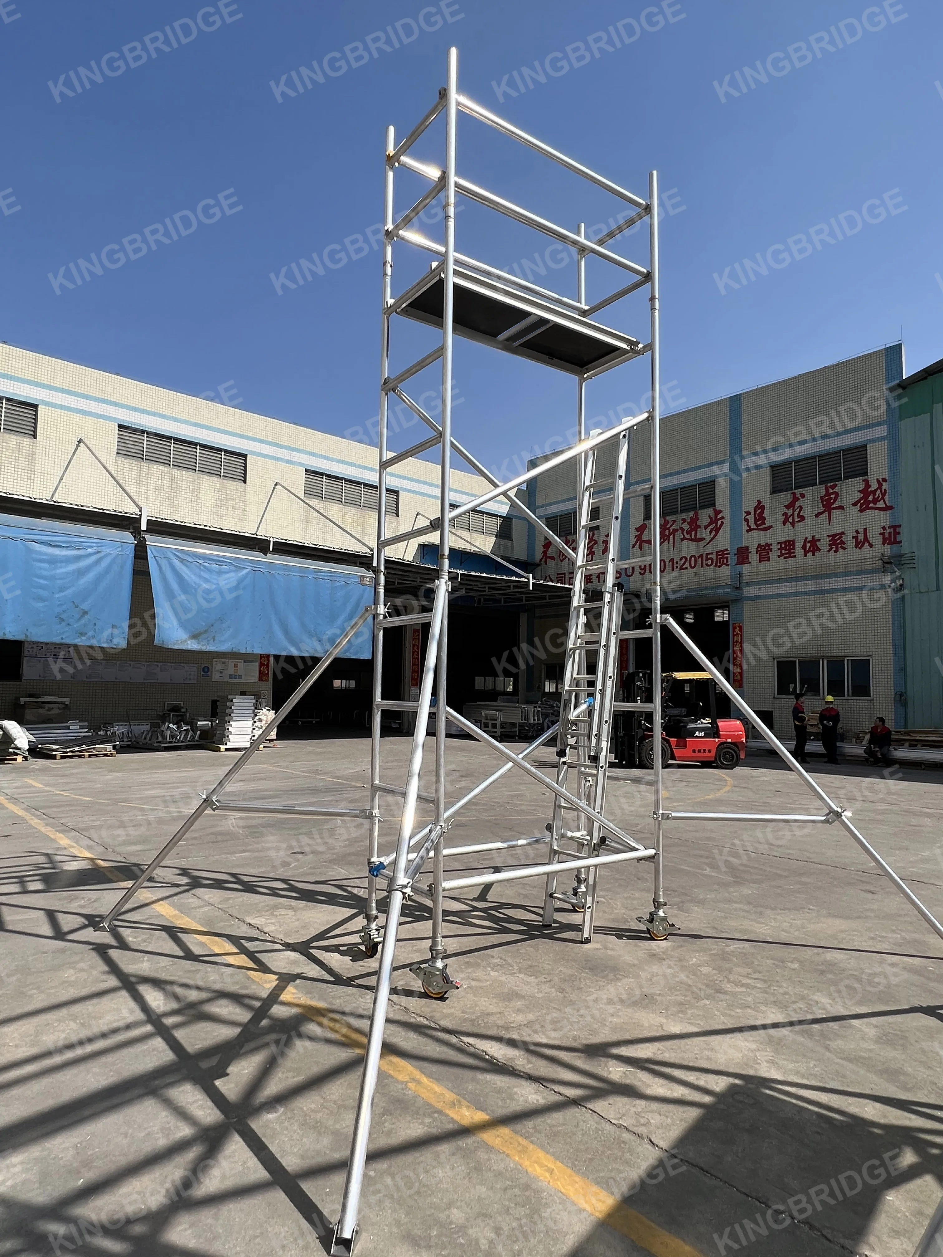 Andamio алюминиевая Строительная система доска для строительных лесов с регулируемым колесом лестничная платформа переносная башня