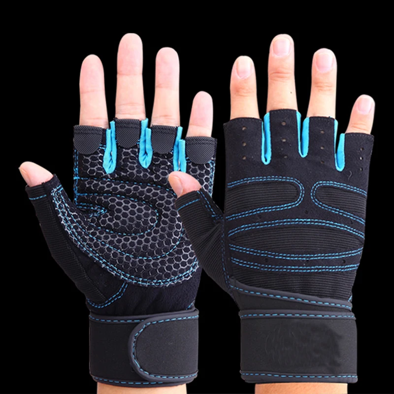 Fast Shipping Fitness Gym Gloves Weight Lifting Sport Gloves With Grip For Cycling Mans Sports Gloves Racing