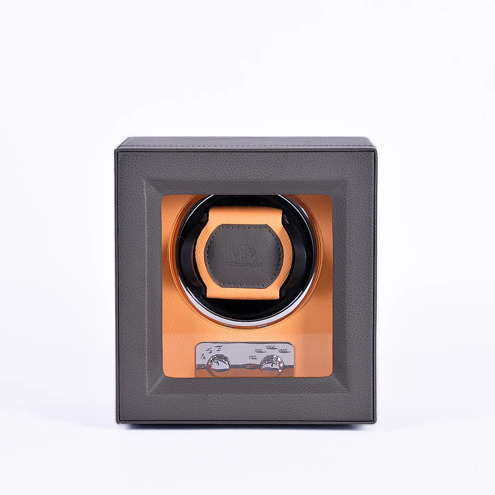 Luxury Automatic Watch Winder 1 Slot PU Leather Case Safe Storage for Watches