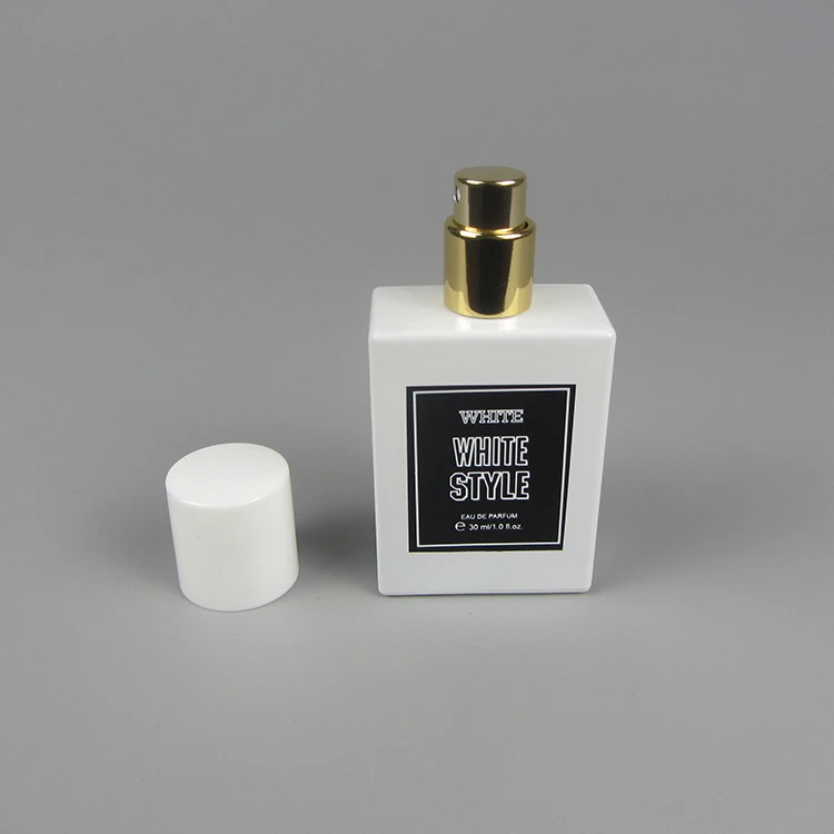 Black Luxury Beautiful High Quality square Shape Empty Spray Perfume Pump Glass Bottle 30 ml