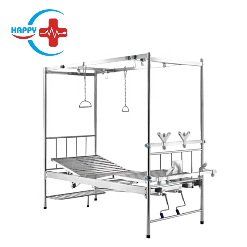 HC-M012 Orthopedic Equipment Hospital Two-Crank Orthopedic Traction Bed With Trapeze Bar