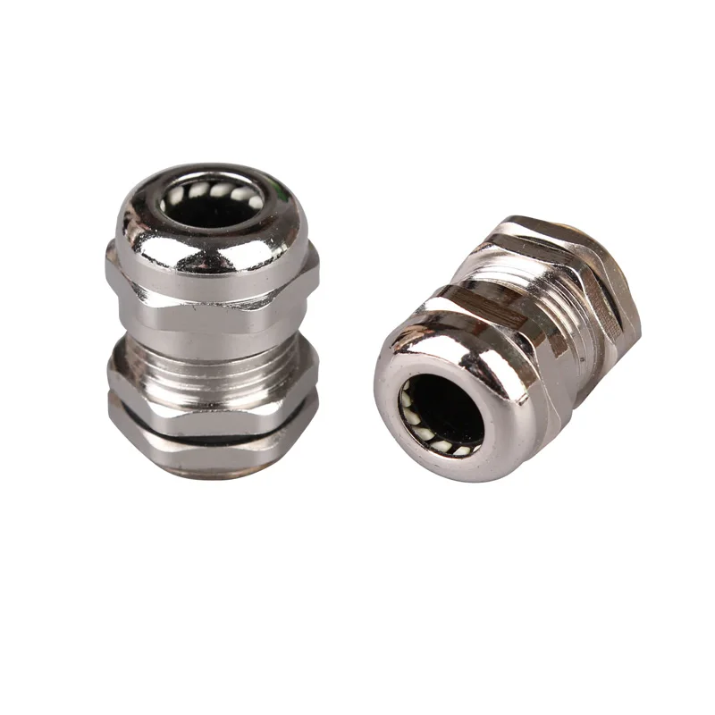 Water-proof Proof Metal   pg cable gland with different thread size ,flat waser , CE approval