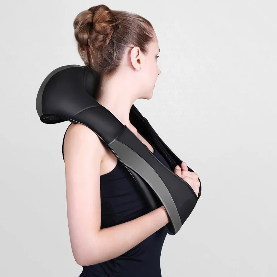 Shenzhen Electric Machine Shiatsu Pain Relief Therapy With Heat Massage Shawl Tool Neck and Shoulder Back Massager