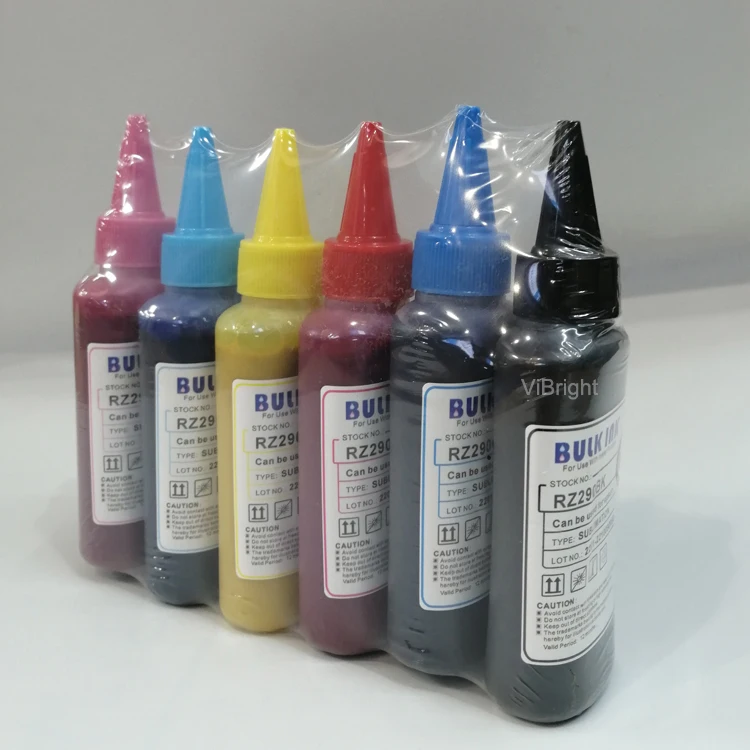 RZ290 premium sublimation ink bottle refill ink high density heat transfer ink  for EP T50 T60 1390 1410 L805  Inkjet Printer