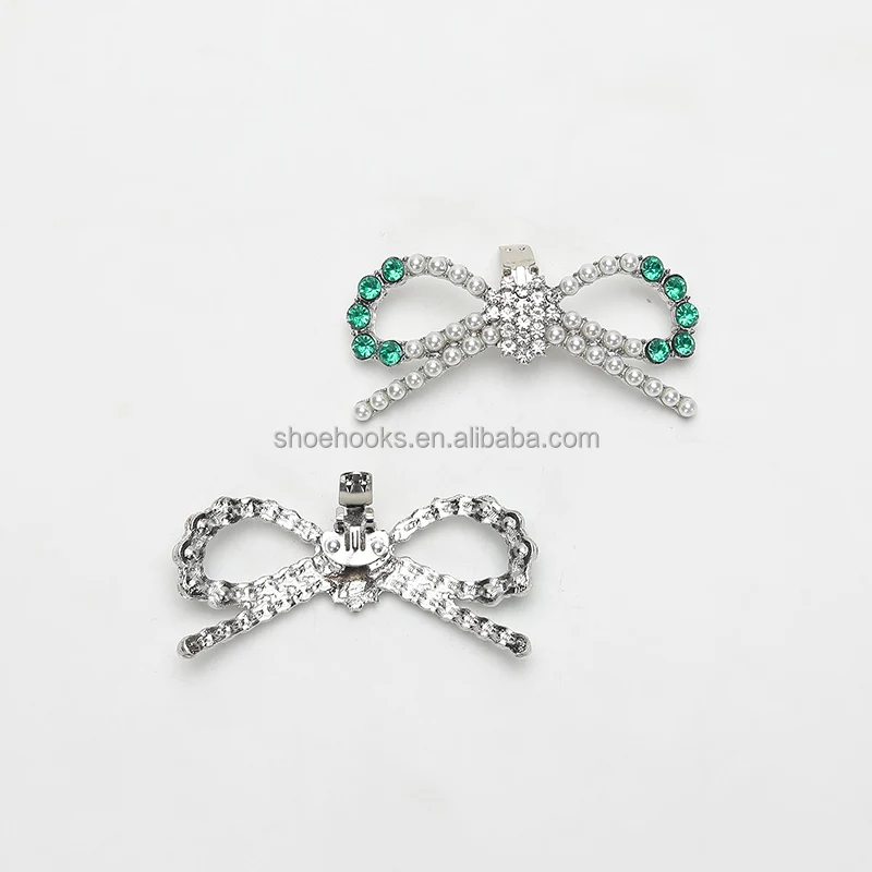 2024 New Style Pearl Metal Shoe Buckle For Women High Heels Sandal Upper Decor Removable Shoe brooch Clip Accessorie