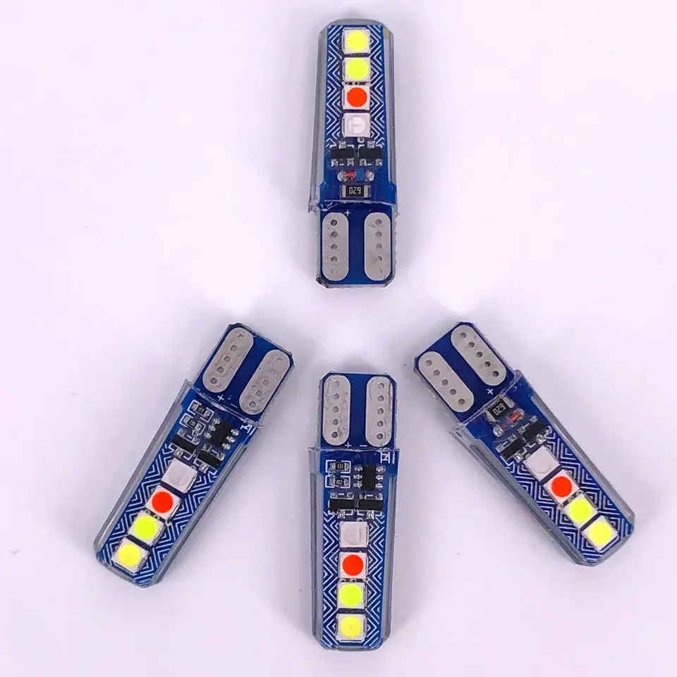 Factory Outlet Super bright car LED wide light bulbs 3030 8smd T10 License Plate Light indicator lights for cars