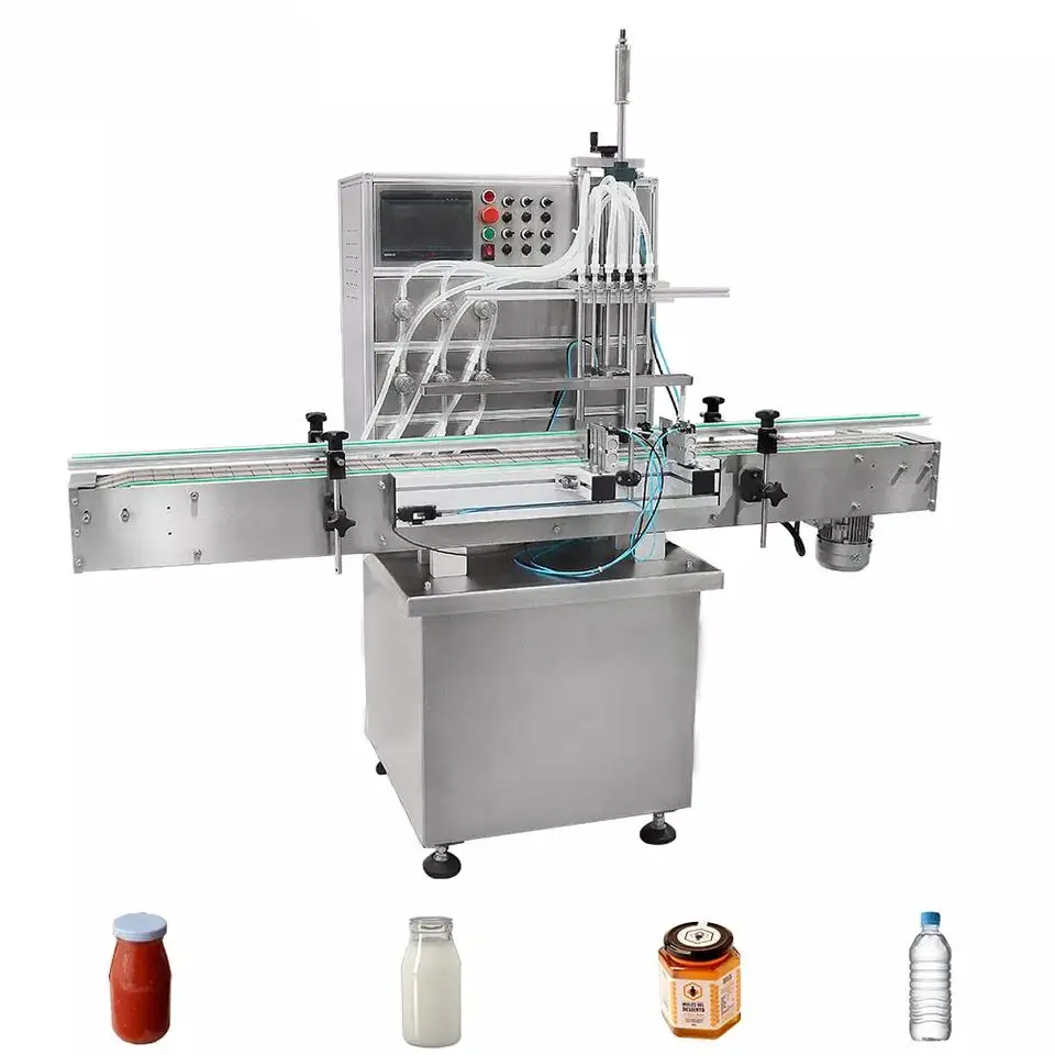 Multi Heads 2/4/6/8/10 Nozzles Liquid beer bottle Filling Machine Automatic Overflow Liquid Bottle Filler For Beverage Juice