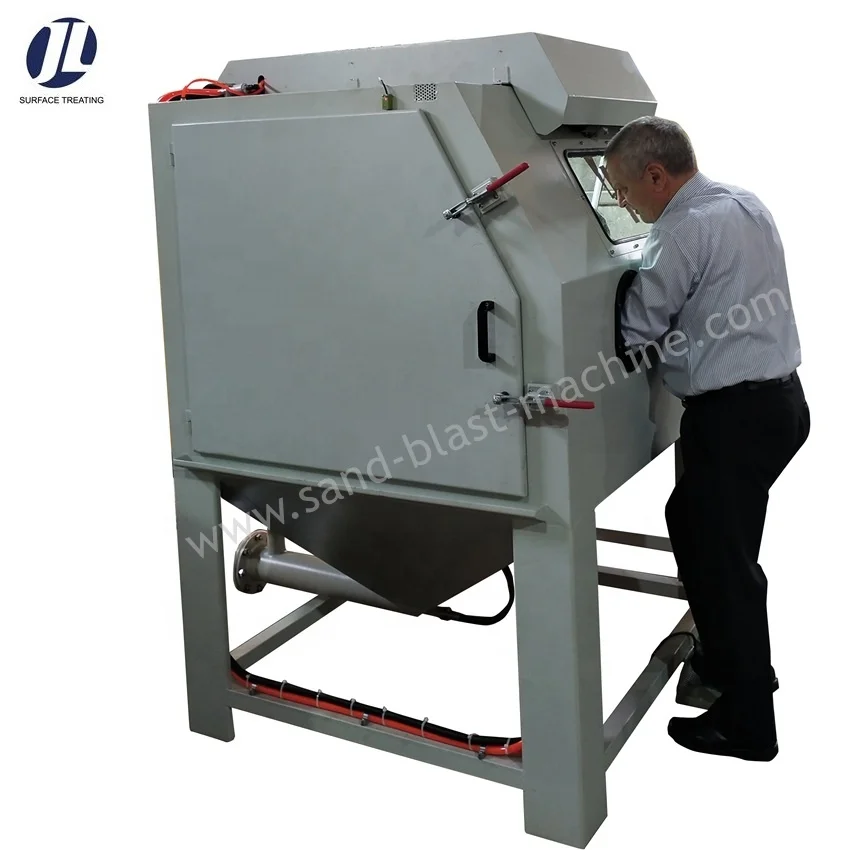 JL-1010W vapor dust free sand blasting machine wet sand blasting cabinet for metal surface pre-treatment