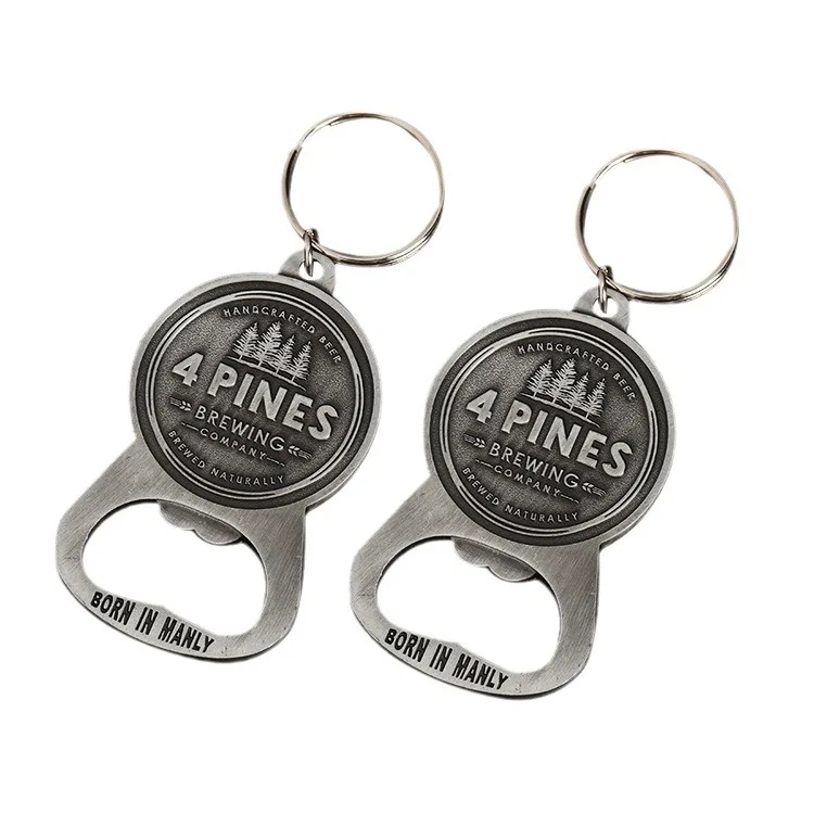 Abridor De Garrafa Metal Bottle Beer Opener Custom Key Chains Chain China Keychains Enamel Alloy Keychain