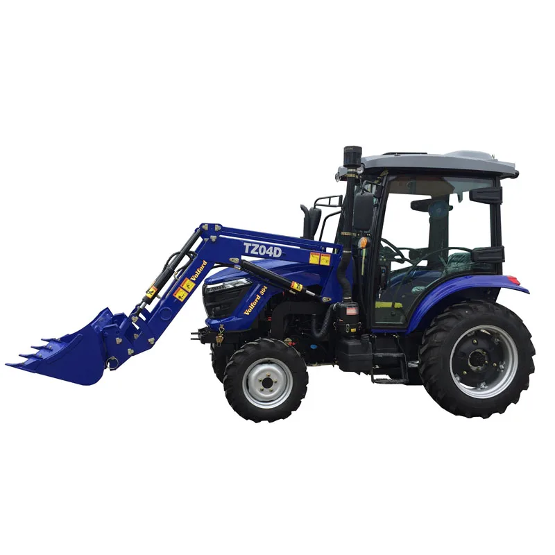 30hp 4wd Volford chinese mini tractors with front loader rotary tiller for sale