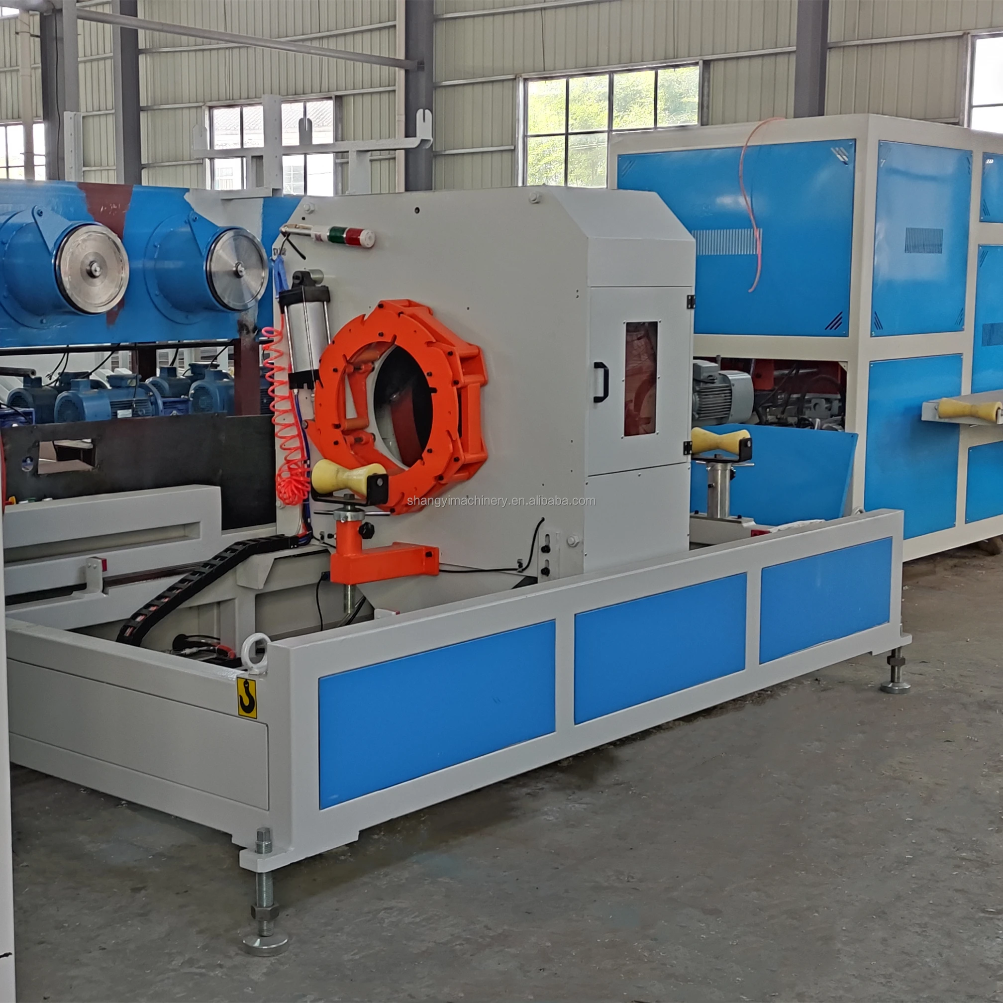 Twin PVC pipe extrusion machine line