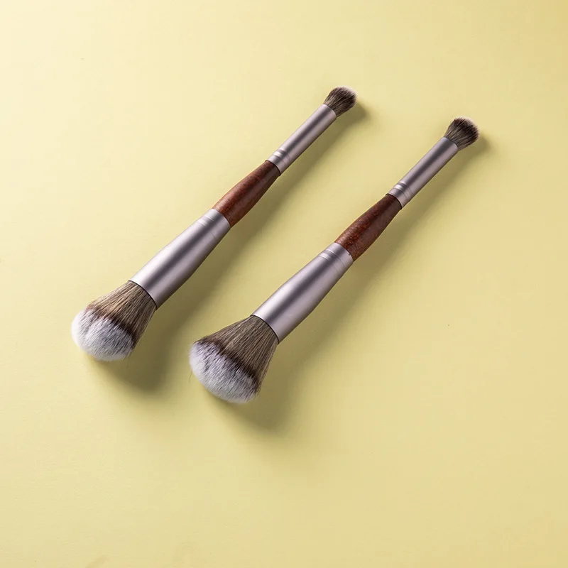 Hot selling  double-end makeup brush Custom Logo cosmetic brush kit select customize private label brush