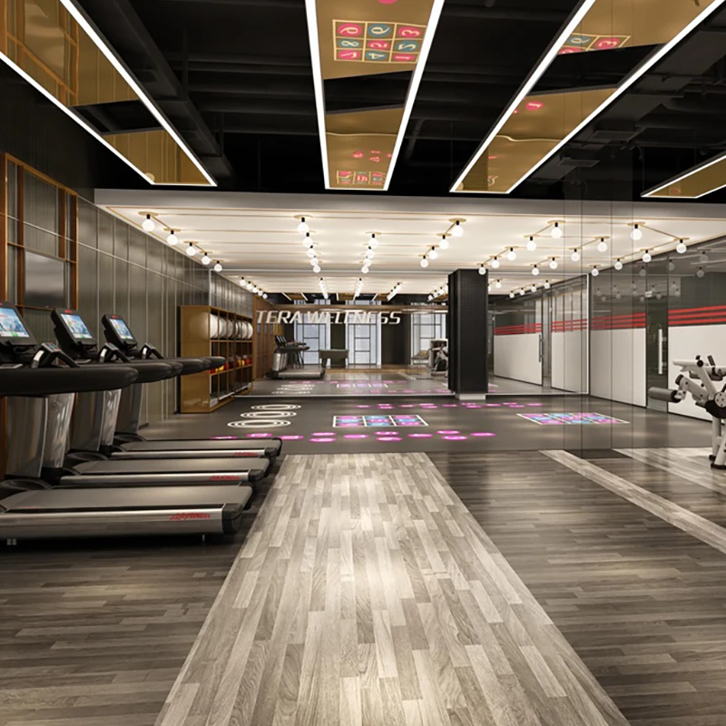 
3mm thick Wood Look Reflective Custom Printed gym yoga Vinyl Pvc Flooring roll 