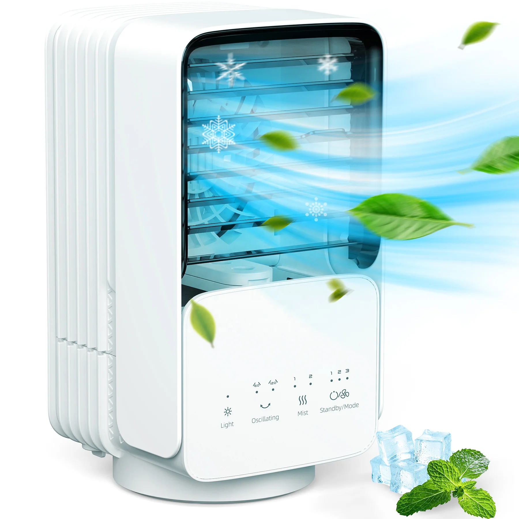 new product ideas 2023 mobile cooling personal space room air fan cooler with battery