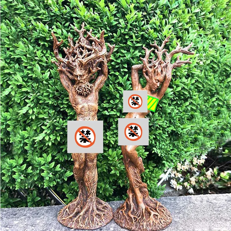 Wholesale Forest Goddess Statue Resin Ornament Garden Craft Ornament Home Creative Statue Tree God Resin Craft Ornament