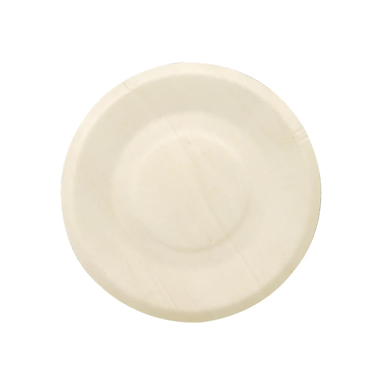 Recyclable Wooden Plates Round Cake Outdoor Wooden Party Craft Food Tray For Cake Pratos De Madeira