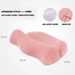 2022 New Design Rich Bag Factory Price Air Layer Cover Support Neck Memory Foam Neck Pillow For Bed For Neck Pain